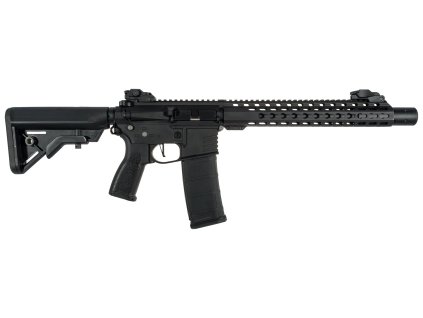 Delta Armory airsoftová zbraň M4 AR15 SilentOps DMR ALPHA ETU Full Metal - černá