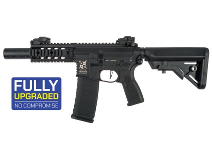 Delta Armory airsoftová zbraň M4 AR15 SilentOps CQB Bravo ETU - černá