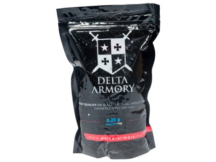 Delta Armory airsoftové kuličky TRACER 0,25g 1kg - Glow in the Dark