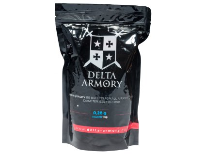 Delta Armory airsoftové kuličky TRACER 0,28g 1kg - Glow in the Dark