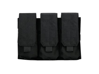 Delta Armory trojité pouzdro MOLLE pro zásobníky M4 - černé