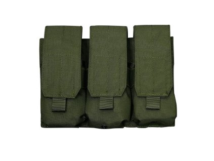 Delta Armory trojité pouzdro MOLLE pro zásobníky M4 - Oliva