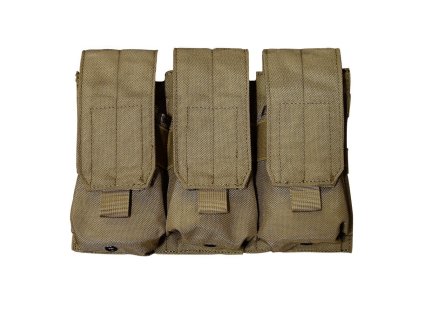 Delta Armory trojité pouzdro MOLLE pro zásobníky M4 - Tan
