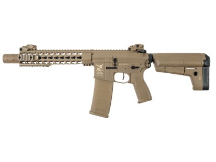 Delta Armory airsoftová zbraň M4 AR15 KeyMod 10" PREDATOR Charlie - Full Tan