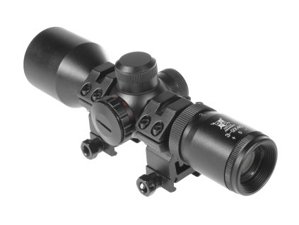 Delta Armory puškohled s podsvícením 3-9X40 - černý