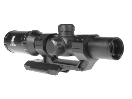 Delta Armory LPVO osvětlený 1-4X24RG - černý