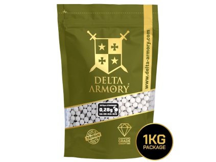 Delta Armory airsoftové kuličky Diamond 0,28g 3570ks - bílé