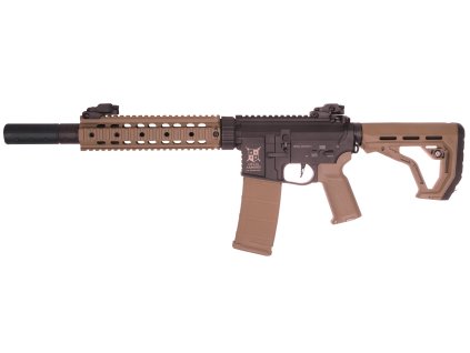 Delta Armory airsoftová zbraň AR15 Charlie SilentOps 9" EAGLE - Half Tan