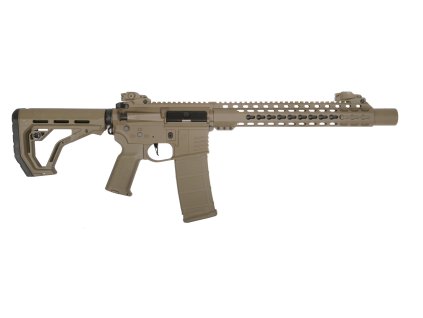 Delta Armory airsoftová zbraň AR15 SilentOps DMR ALPHA EAGLE - Full Tan