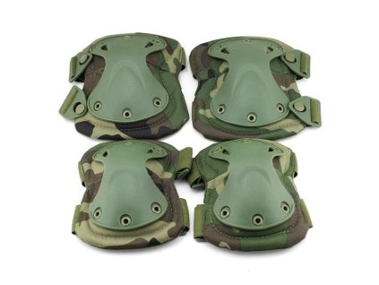 Delta Armory taktické chrániče kolen a loktů FUTURE set - Woodland
