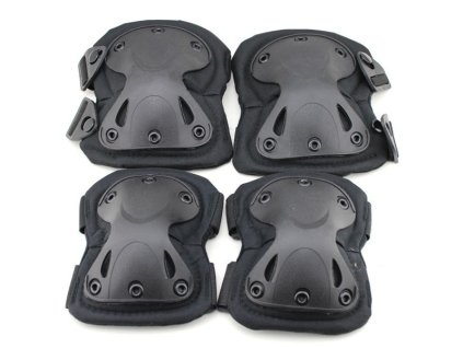 Delta Armory taktické chrániče kolen a loktů FUTURE set - černé