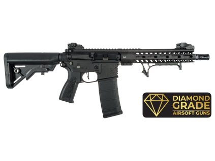 Delta Armory airsoft zbraň Diamond Arena M4 AR15 10inch M-LOK ALPHA Full metal - černá