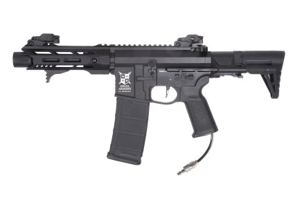 Delta Armory airsoftová zbraň AR15 TALOS 1 PDW ALPHA Double solenoid - černá