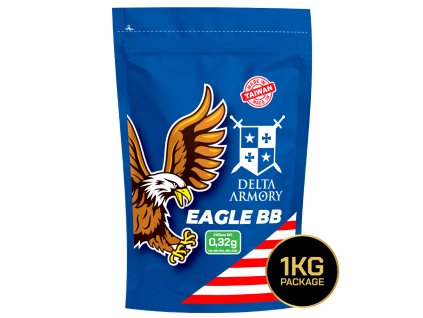 Delta Armory airsoft BB kuličky BIO EAGLE 0,32g 3125ks - bílé