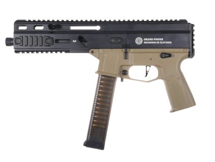 Delta Armory airsoft zbraň STRIBOG SP10A3 Alpha Upgrade - černá a Tan