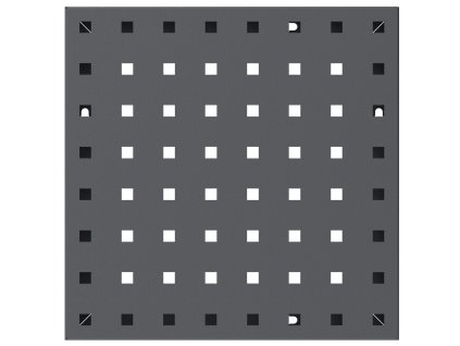 Delta Armory panel pro vystavení a uložení zbraní model D