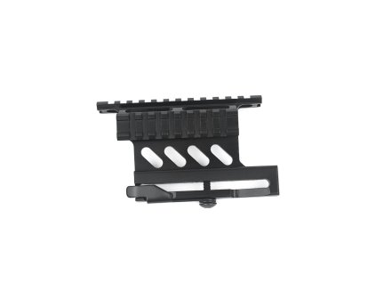 Metal airsoftová montáž pro puškohled QD CNC AK47/AK74 - černá