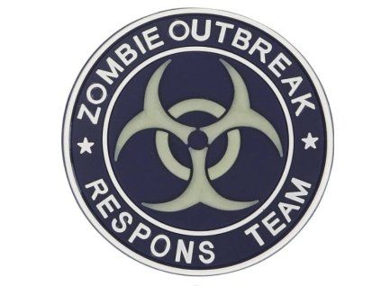 ZOMBIE OUTBREAK Emerson nášivka - modrá