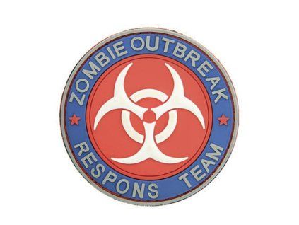 ZOMBIE OUTBREAK Emerson nášivka - červená