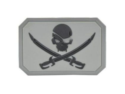 Nášivka PIRATE SKULL Emerson - černá