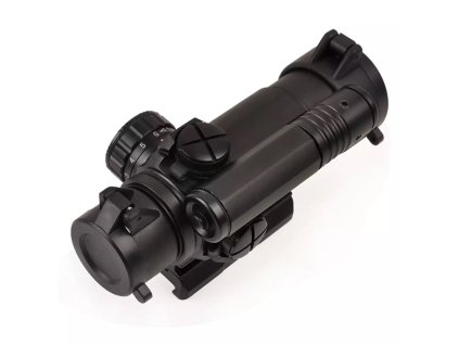 Kolimátor Aim-O M4 Red/Green Dot s indikátorem - černý