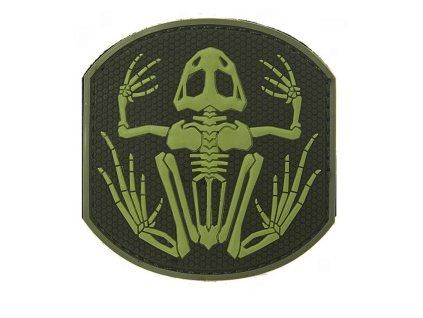 Nášivka FROG SKELETON Emerson - oliva
