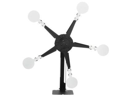 Airsoft kovový terč STAR Delta Armory - Černo-bílý