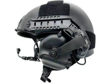 EARMOR taktický headset M32X MOD4, M16C montáž pro FAST / ARC - Černá