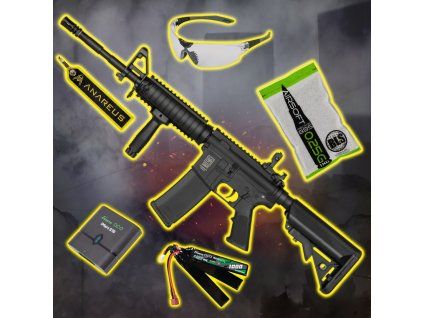 STARTER PACK set M4A1 RIS Gen2 (SA-C03 CORE™ HAL ETU™) – Černá