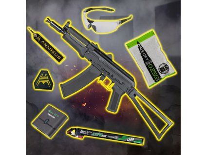 STARTER PACK set SA AKS-74UN (SA-J81 CORE™ HAL ETU Gen2) - Černá