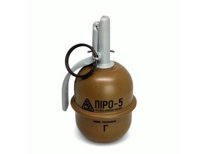 PYROSOFT airsoftový ruční granát Pyro-5G (hrách) - Hnědá