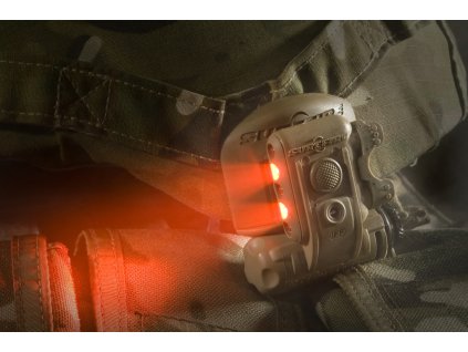 5442 1 prilbova svitilna surefire helmet light hl1 c tn led 3x bile 2x cervene ir majacek