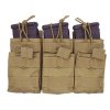 Delta Armory pouzdro MOLLE pro trojitý zásobník M4 - Tan