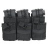 Delta Armory pouzdro MOLLE pro trojitý zásobník M4 - černé