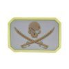 Nášivka PIRATE SKULL Emerson - béžová