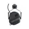 EARMOR taktický headset M32H PLUS, montáž na helmu - Černá