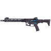 Delta Armory airsoft zbraň PDW FULL SKELETON 13" MLOK FREYA ALPHA GEN.2 - černo-modrá