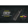 4737 nitecore edc27 rucni svitilna 3000 lm nabijeci usb c integrovany aku 1700 mah 220 m