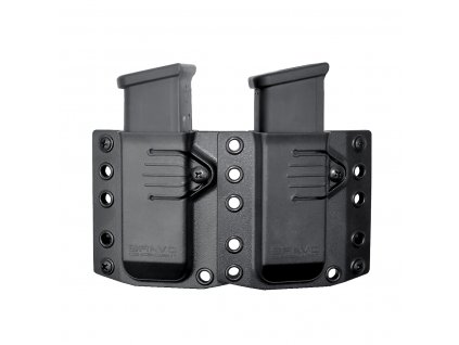 Bravo kydexové vnější pouzdro na 2 zásobníky Glock 19,17,26/CZ P10C/HK SFP9, SIg P320, MP9