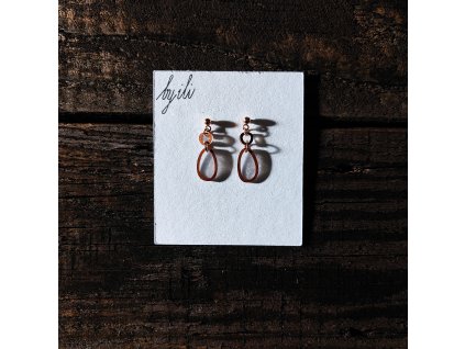 Náušnice akvarelové - lineární