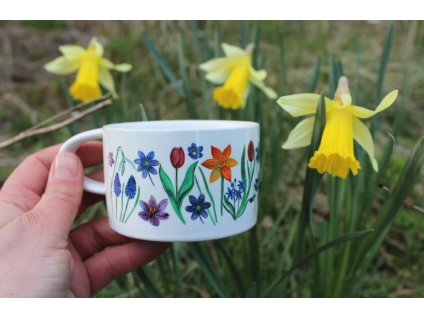 jarní kvítí makronka