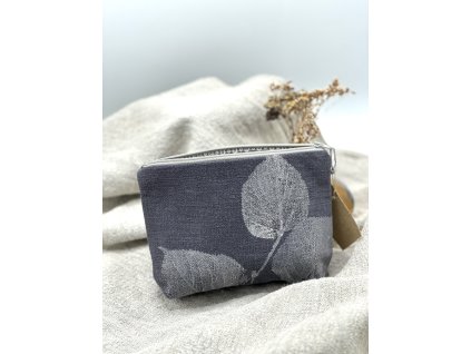 Lněná taštička - Listy