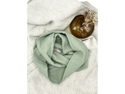 Mušelínový tunel - zelený