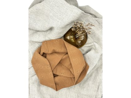 Mušelínový tunel - oranžovo-hnědý