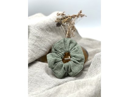 Mušelínová gumička - zelená