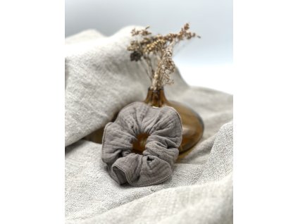 Mušelínová gumička - šedá