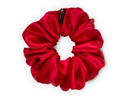 91 3 cervena scrunchie do vlasu