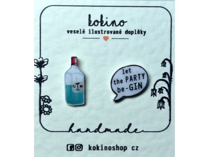 LET THE PARTY BE-GIN - náušnice puzetky