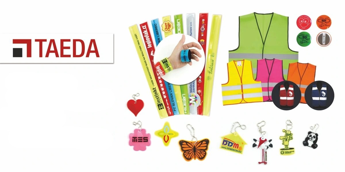 Reflective and safety elements.