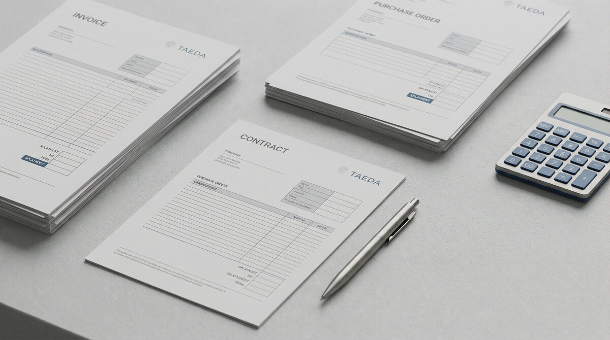 Invoices with highlighted due dates – visual for invoice payment terms